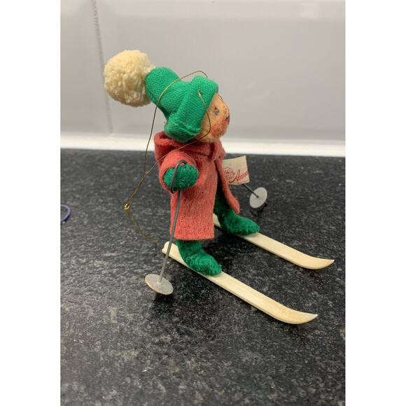 Vintage Annalee Skiing Elf‎ 1985 Pixie Christmas Gnome - Picture 4 of 10